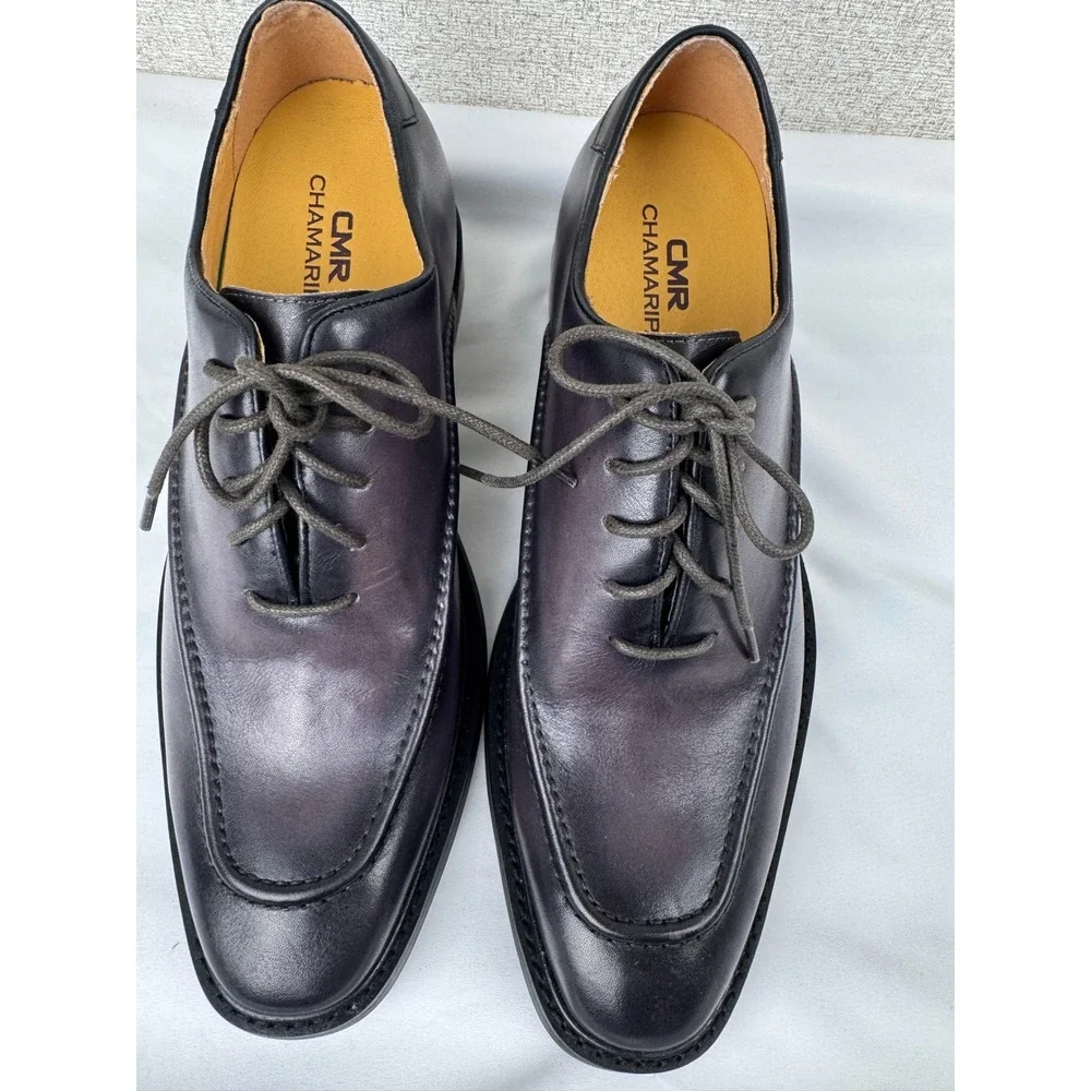 CMR Chamaripa Plum Elevator Derby Shoes Leather Height Increase ~2.7–3